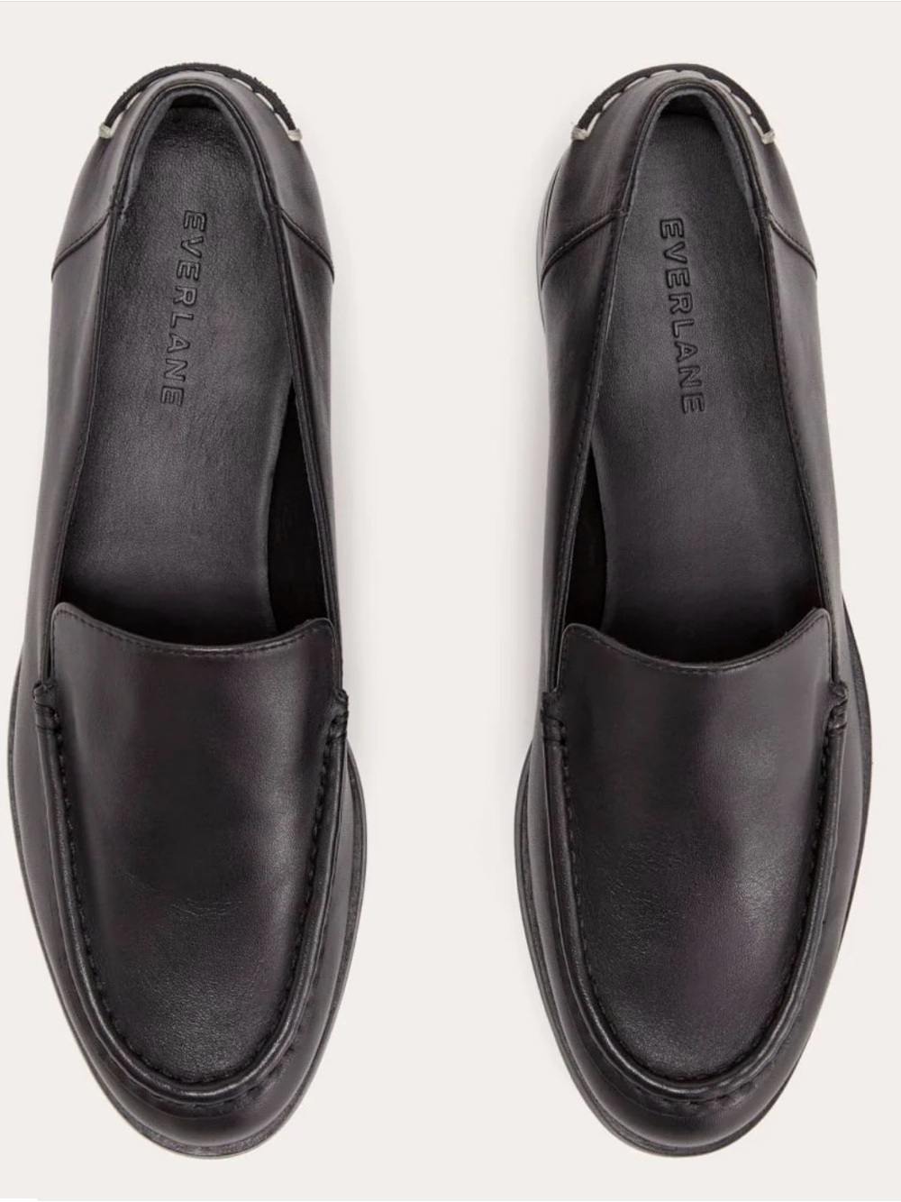 Everlane Modern Loafer Black Leather Size 7 Minimal Classic